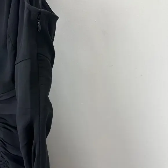 J.Crew Collection Full Length Embellished Ruched Dress Black Formal US 14 NWT - Picture 10 of 15